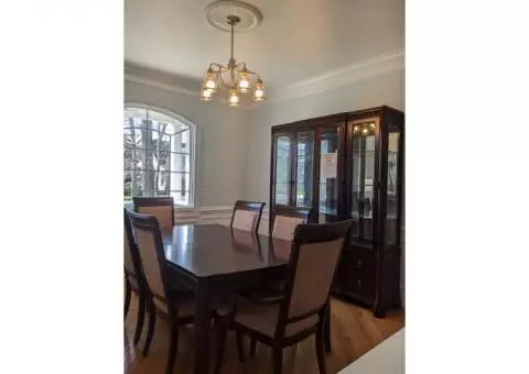 DINING ROOM SET - 10 pieces - like new