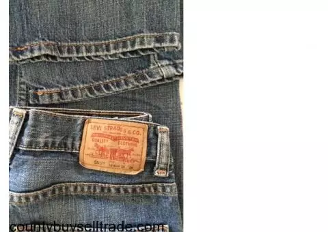Levi's 550 jeans sz 16 slim lighter blue